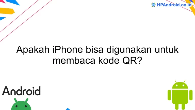 Apakah iPhone bisa digunakan untuk membaca kode QR?