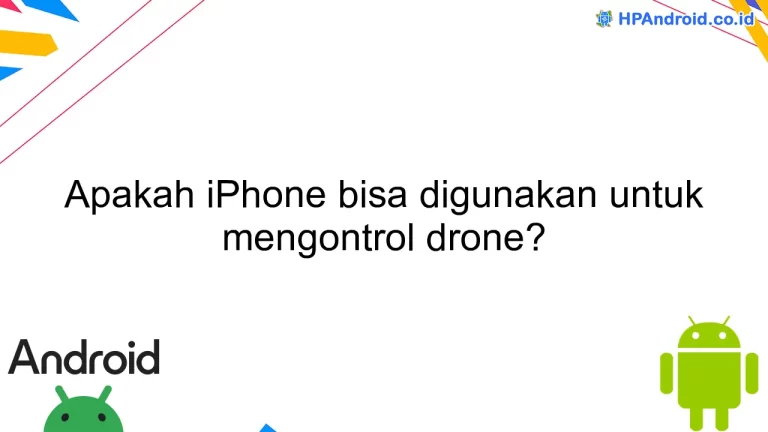 Apakah iPhone bisa digunakan untuk mengontrol drone?