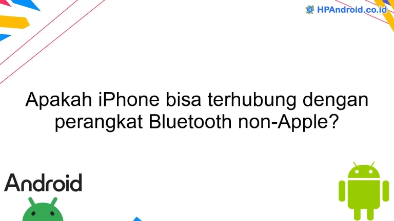 Apakah iPhone bisa terhubung dengan perangkat Bluetooth non-Apple?