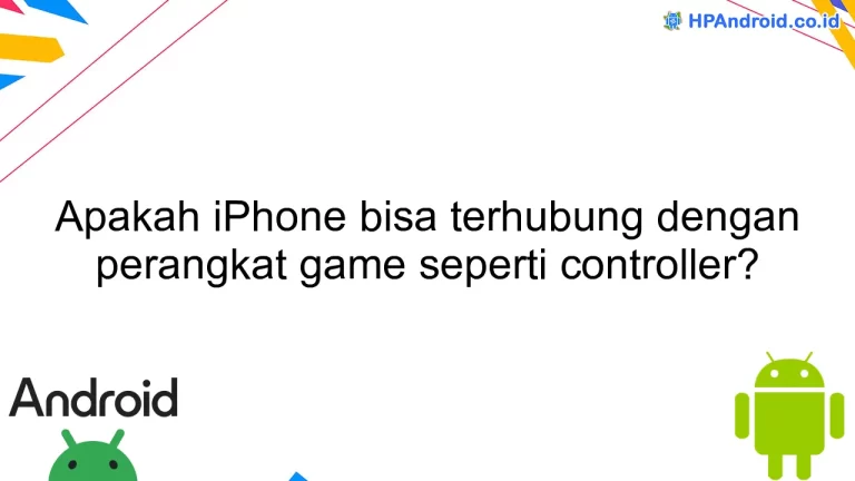 Apakah iPhone bisa terhubung dengan perangkat game seperti controller?