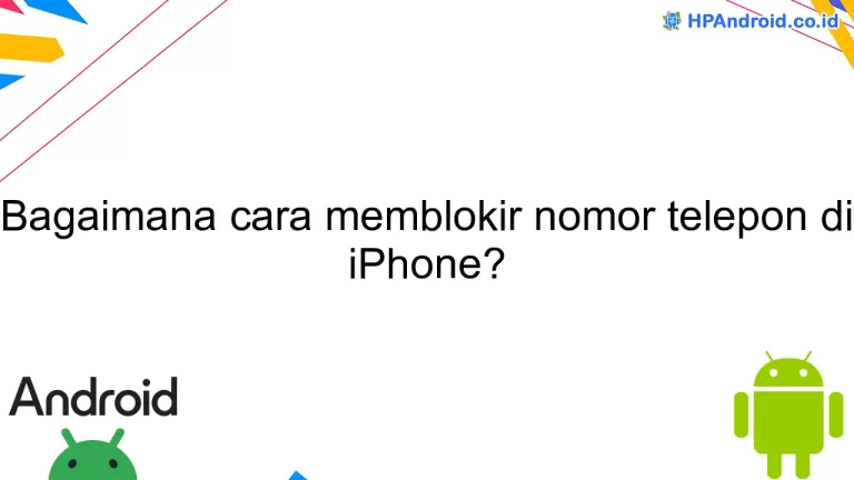 Bagaimana cara memblokir nomor telepon di iPhone?