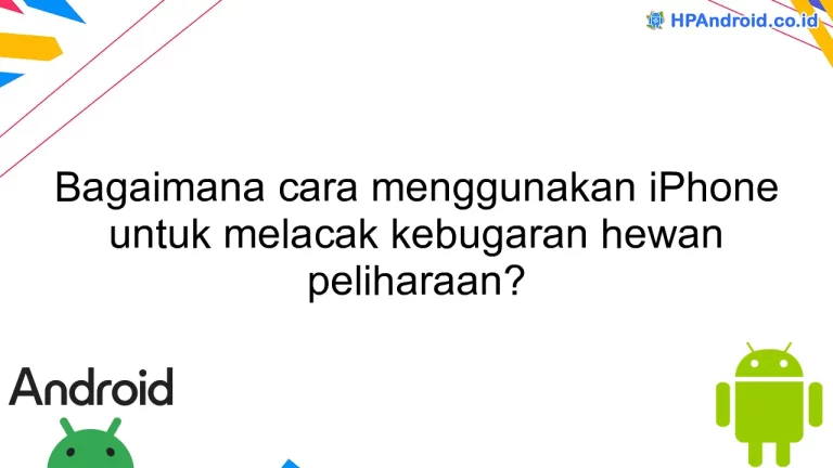 Bagaimana cara menggunakan iPhone untuk melacak kebugaran hewan peliharaan?