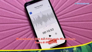 Menambahkan Efek dan Filter pada Memo Suara di iPhone 14