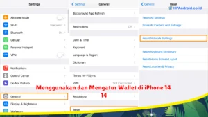 Menggunakan dan Mengatur Wallet di iPhone 14
