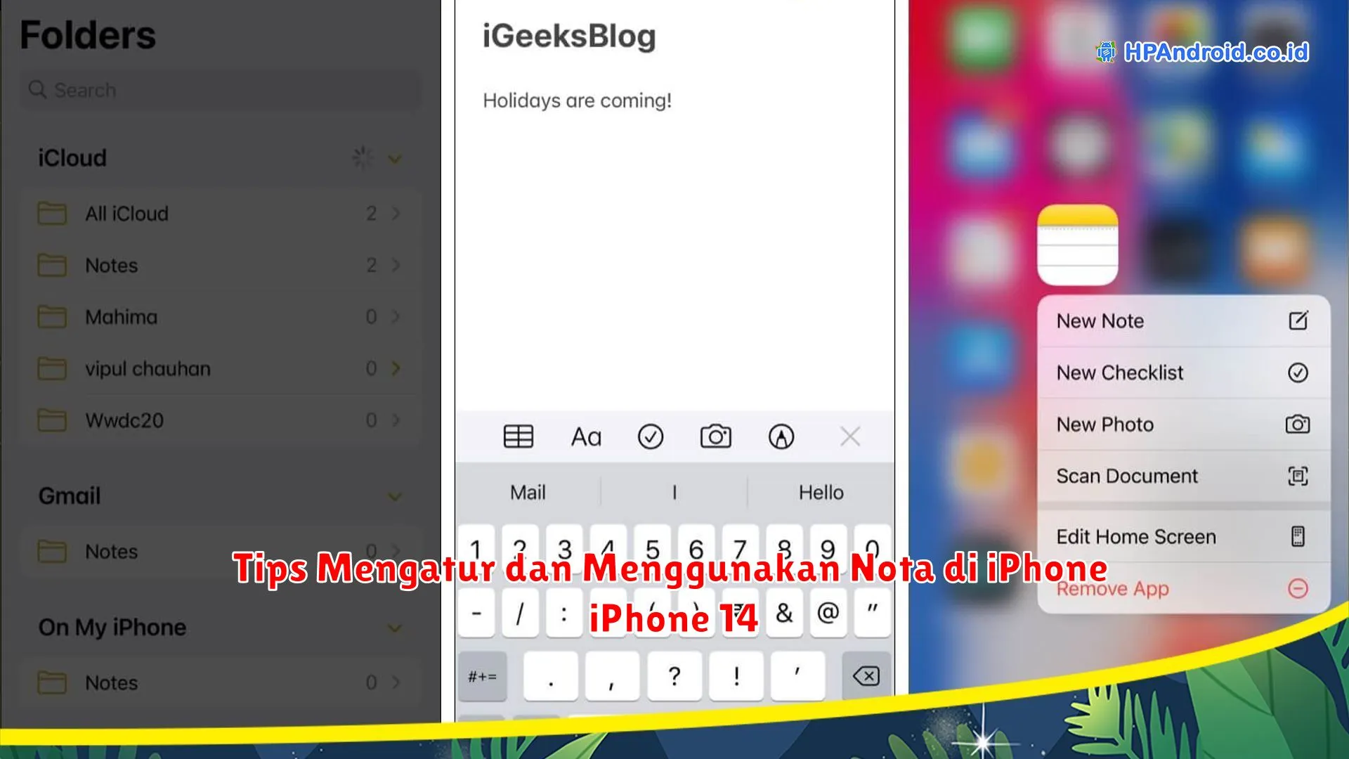 Tips Mengatur dan Menggunakan Nota di iPhone 14